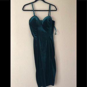 Velvet Green Dress